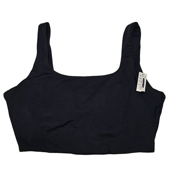 Madewell Flex Square-Neck Sports Bra Black Padded ND875 Women's Size XS NWT - Picture 4 of 12